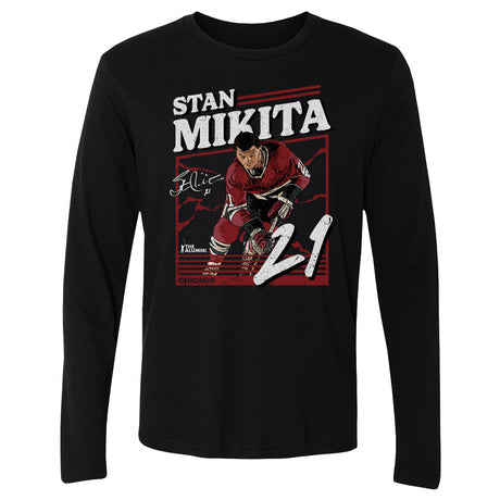 Stan Mikita Men's Long Sleeve T-Shirt | 500 LEVEL
