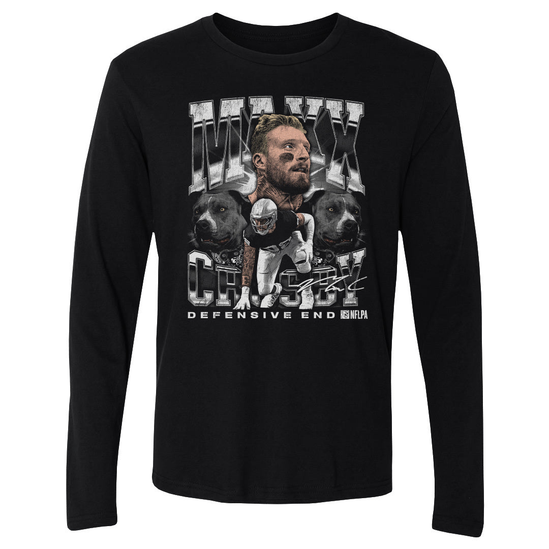 Maxx Crosby Men's Long Sleeve T-Shirt | 500 LEVEL