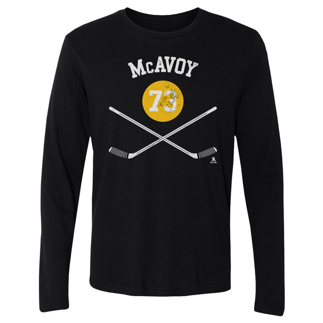 Charlie McAvoy Men's Long Sleeve T-Shirt | 500 LEVEL