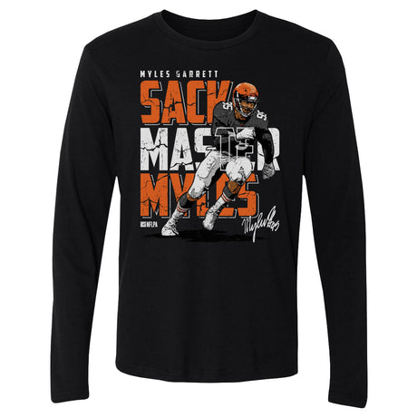 Myles Garrett Men's Long Sleeve T-Shirt | 500 LEVEL