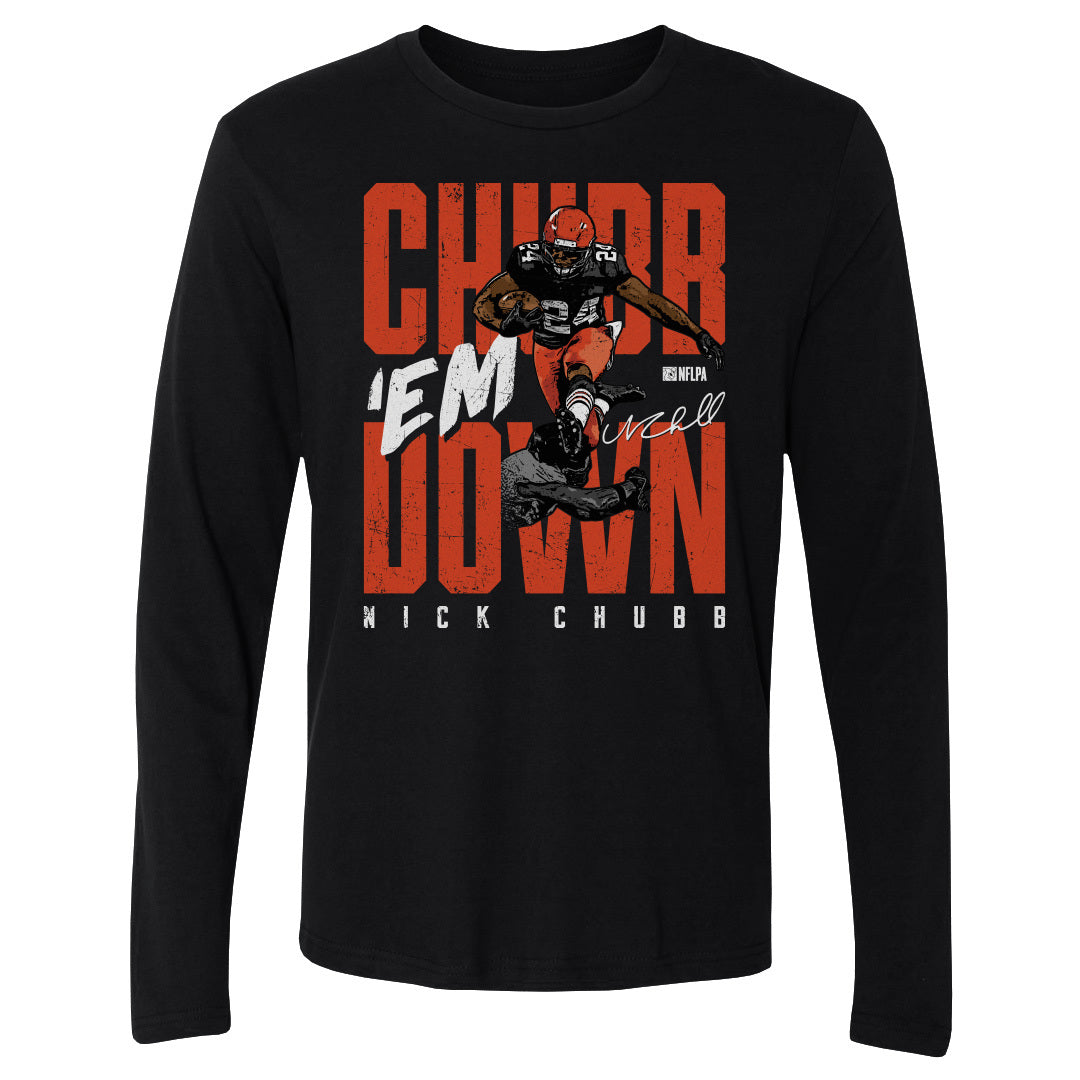 Nick Chubb Men&#39;s Long Sleeve T-Shirt | 500 LEVEL