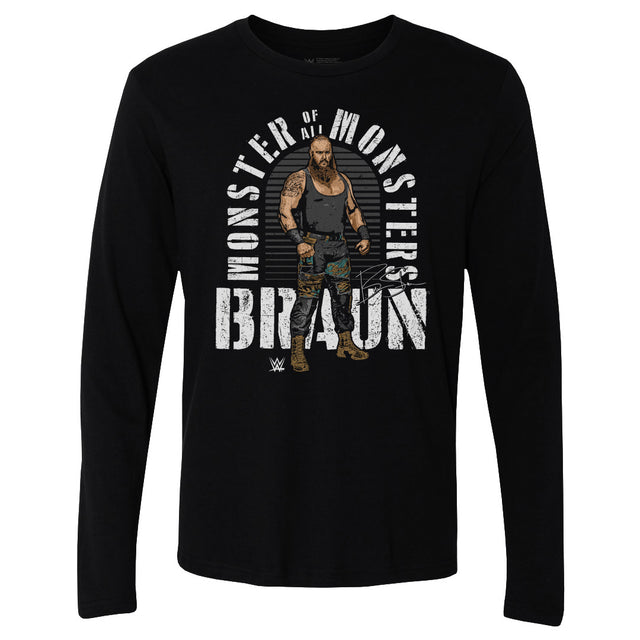 Braun Strowman Men's Long Sleeve T-Shirt | 500 LEVEL