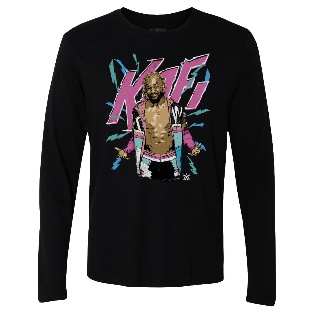 Kofi Kingston Men&#39;s Long Sleeve T-Shirt | 500 LEVEL