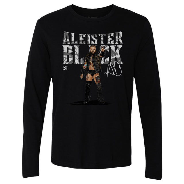 Aleister Black Men's Long Sleeve T-Shirt | 500 LEVEL