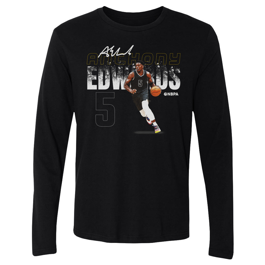 Anthony Edwards Men&#39;s Long Sleeve T-Shirt | 500 LEVEL