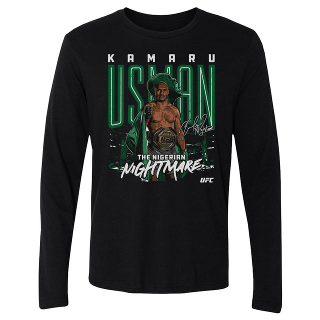 Kamaru Usman Men's Long Sleeve T-Shirt | 500 LEVEL