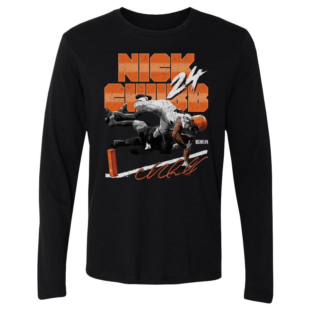 Nick Chubb Men&#39;s Long Sleeve T-Shirt | 500 LEVEL
