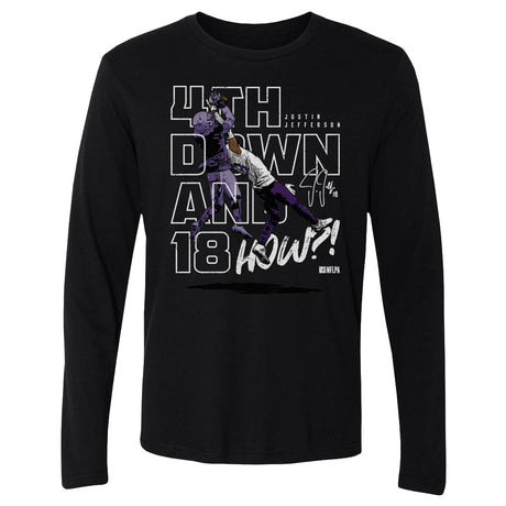 Justin Jefferson Men's Long Sleeve T-Shirt | 500 LEVEL