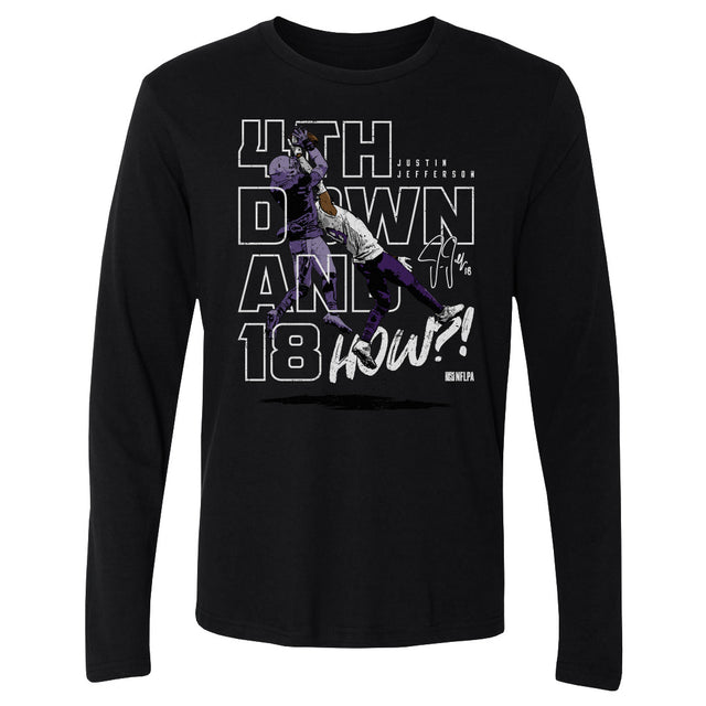 Justin Jefferson Men's Long Sleeve T-Shirt | 500 LEVEL