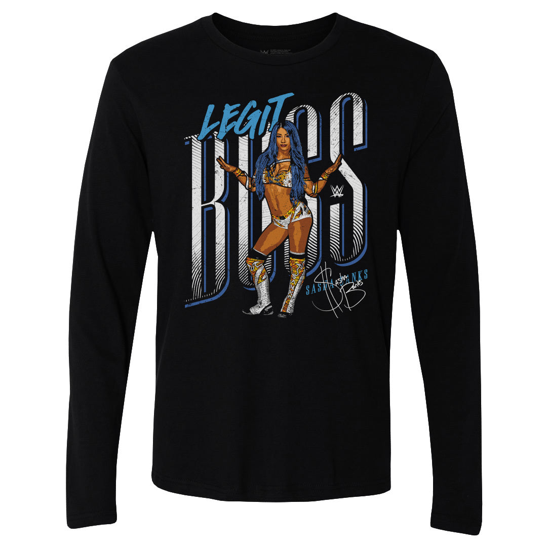Sasha Banks Men's Long Sleeve T-Shirt | 500 LEVEL