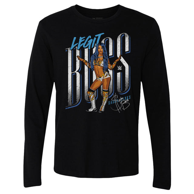 Sasha Banks Men's Long Sleeve T-Shirt | 500 LEVEL