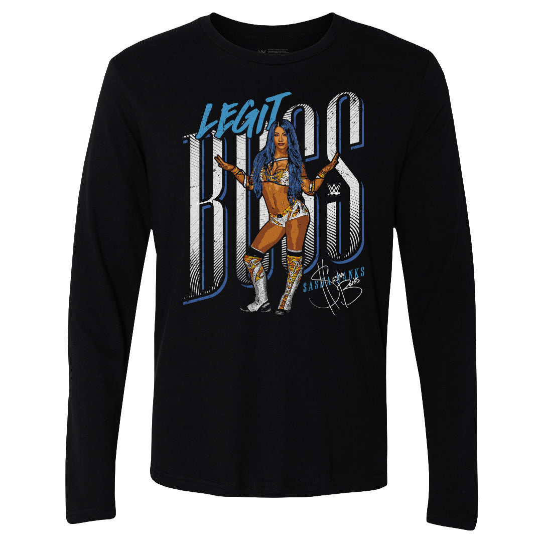 Sasha Banks Men&#39;s Long Sleeve T-Shirt | 500 LEVEL