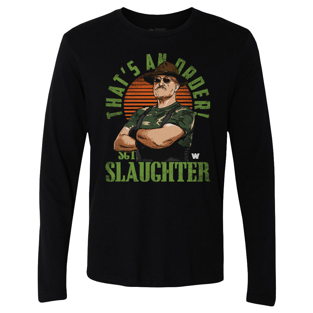 Sgt. Slaughter Men&#39;s Long Sleeve T-Shirt | 500 LEVEL