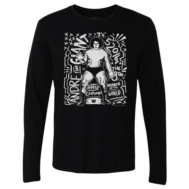 Andre The Giant Men's Long Sleeve T-Shirt | 500 LEVEL