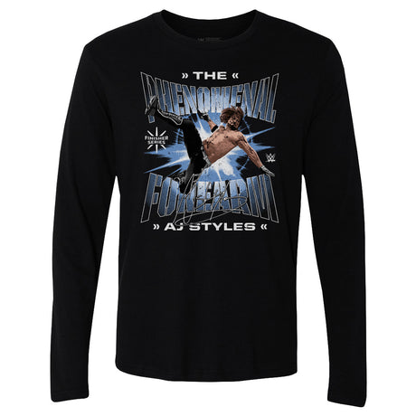 A.J. Styles Men's Long Sleeve T-Shirt | 500 LEVEL