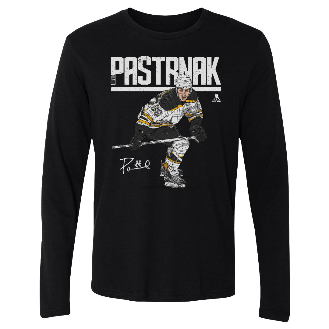 David Pastrnak Men&#39;s Long Sleeve T-Shirt | 500 LEVEL