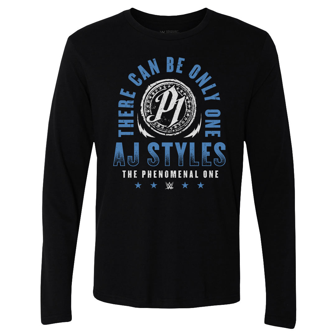 A.J. Styles Men's Long Sleeve T-Shirt | 500 LEVEL