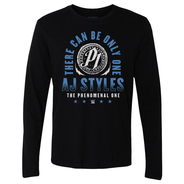 A.J. Styles Men's Long Sleeve T-Shirt | 500 LEVEL