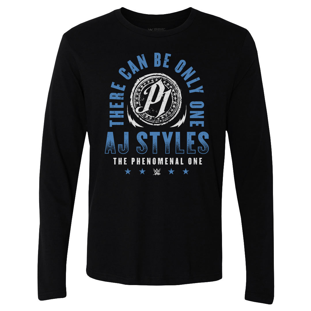 A.J. Styles Men&#39;s Long Sleeve T-Shirt | 500 LEVEL