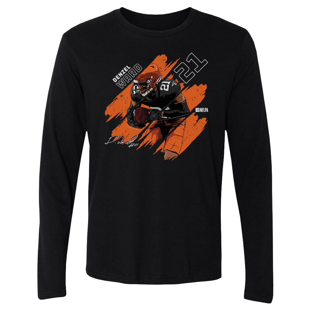 Denzel Ward Men's Long Sleeve T-Shirt | 500 LEVEL