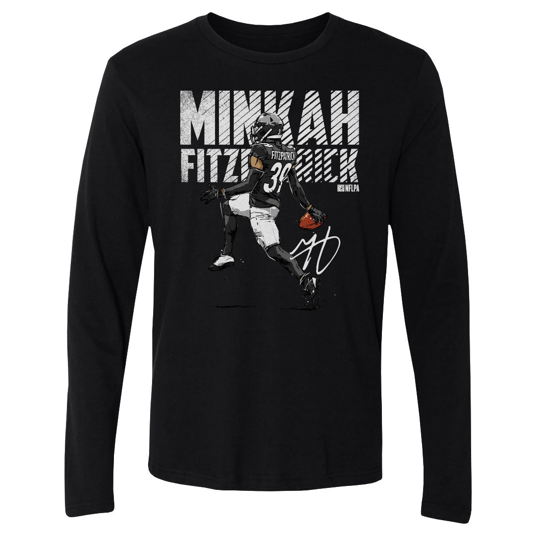Minkah Fitzpatrick Men&#39;s Long Sleeve T-Shirt | 500 LEVEL
