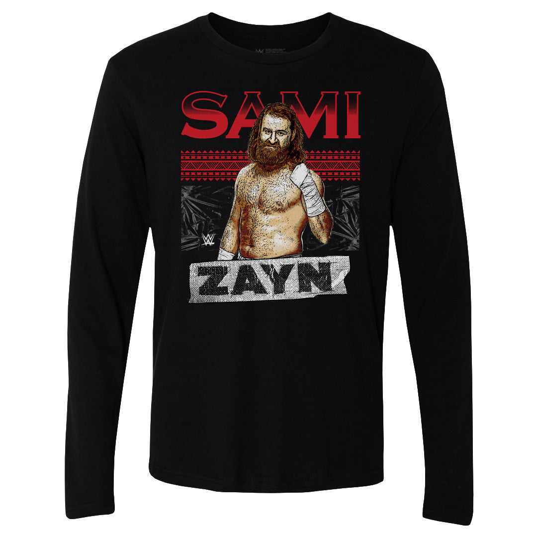 Sami Zayn Men's Long Sleeve T-Shirt | 500 LEVEL