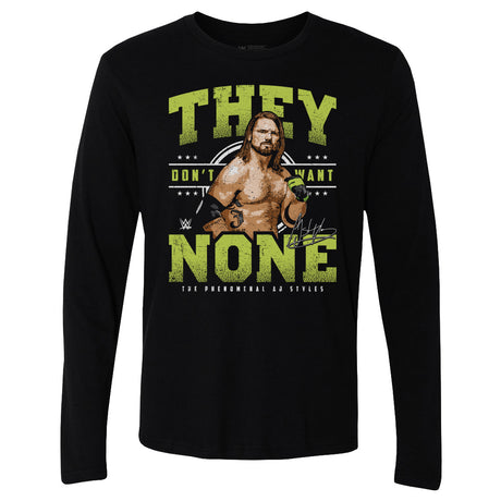 A.J. Styles Men's Long Sleeve T-Shirt | 500 LEVEL