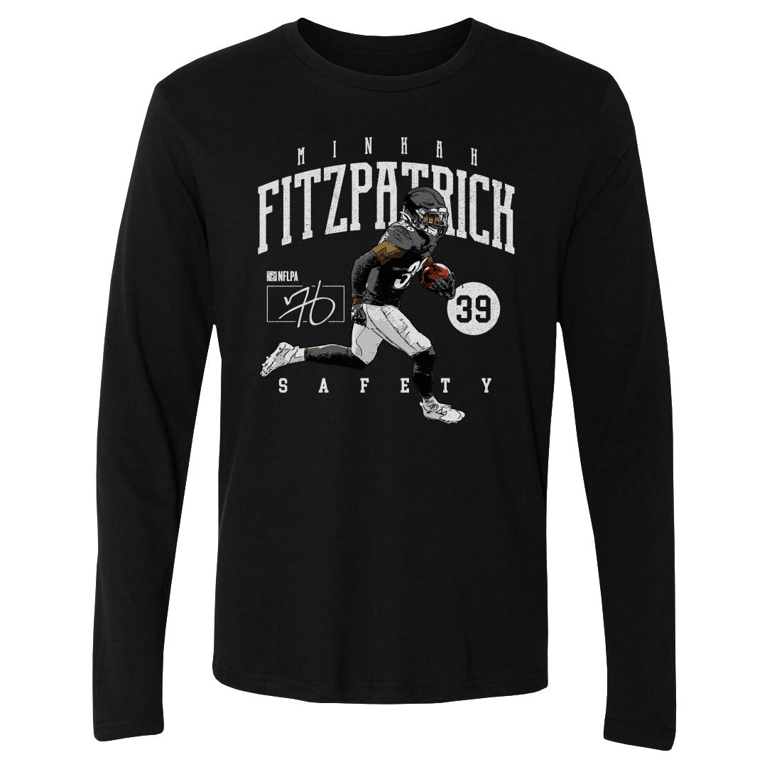 Minkah Fitzpatrick Men&#39;s Long Sleeve T-Shirt | 500 LEVEL