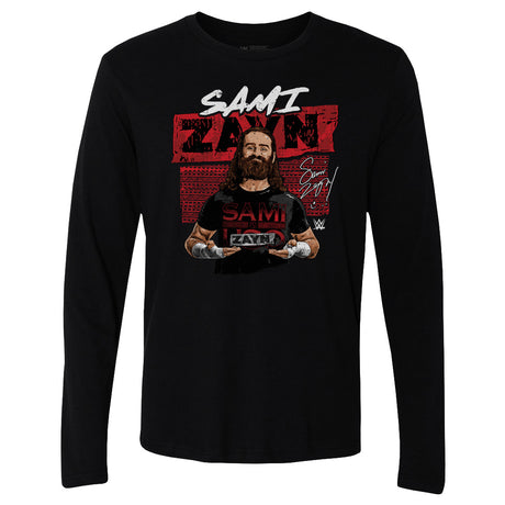 Sami Zayn Men's Long Sleeve T-Shirt | 500 LEVEL