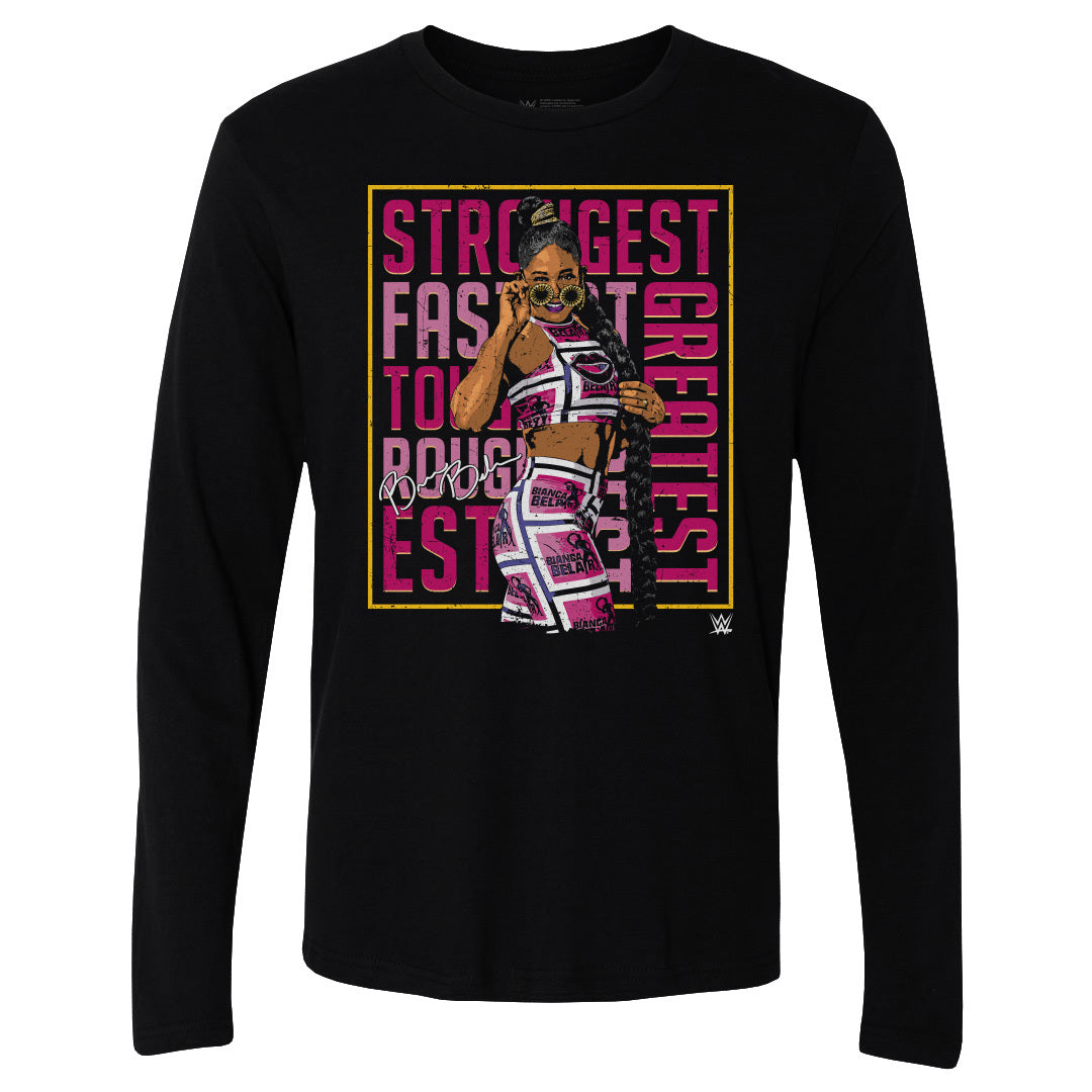 Bianca Belair Men's Long Sleeve T-Shirt | 500 LEVEL