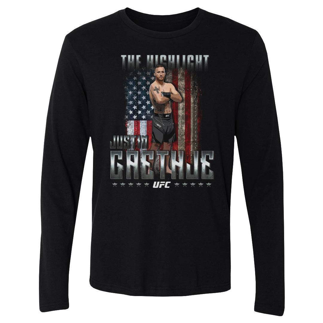 Justin Gaethje Men&#39;s Long Sleeve T-Shirt | 500 LEVEL