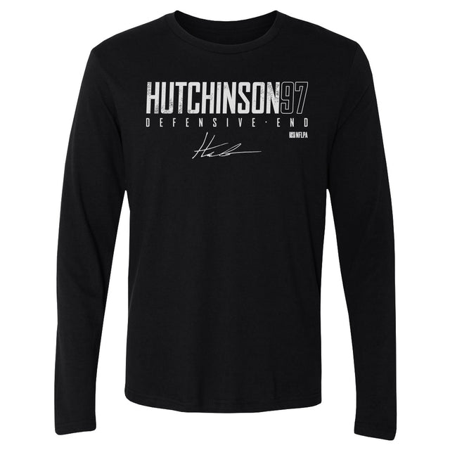 Aidan Hutchinson Men's Long Sleeve T-Shirt | 500 LEVEL