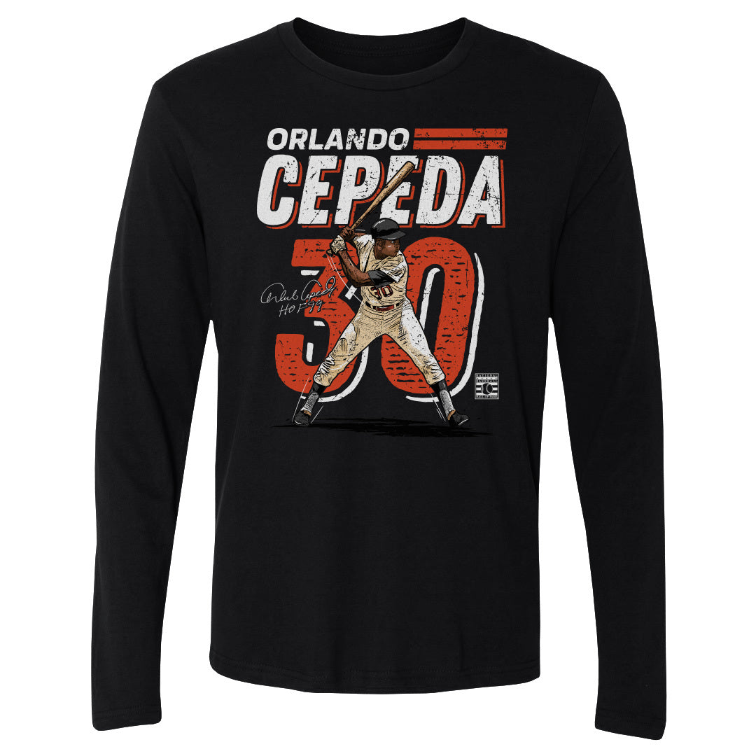 Orlando Cepeda Men's Long Sleeve T-Shirt | 500 LEVEL