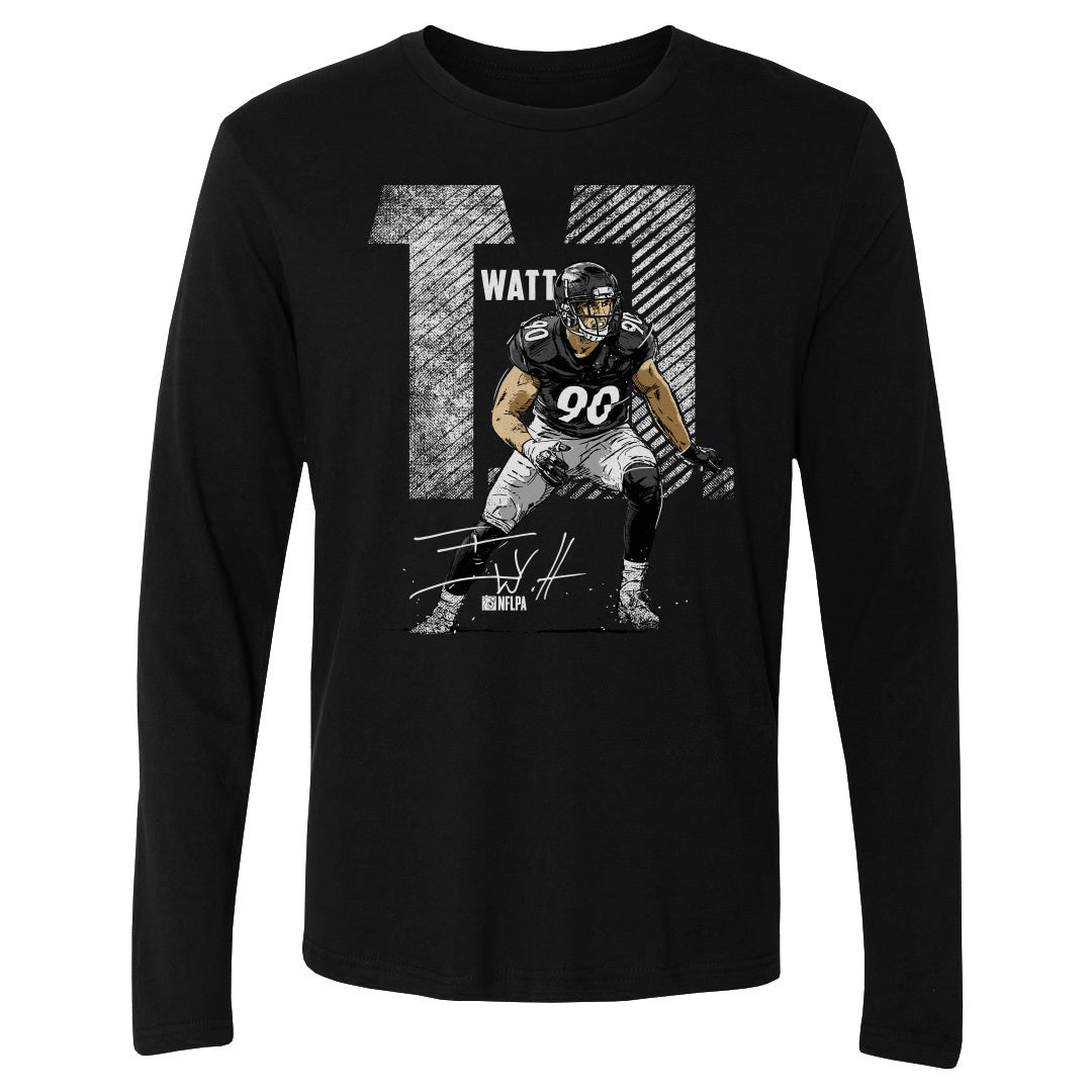 T.J. Watt Men's Long Sleeve T-Shirt | 500 LEVEL