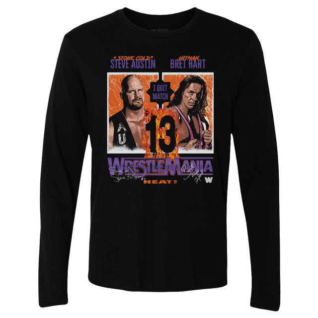 Wrestlemania Men's Long Sleeve T-Shirt | 500 LEVEL