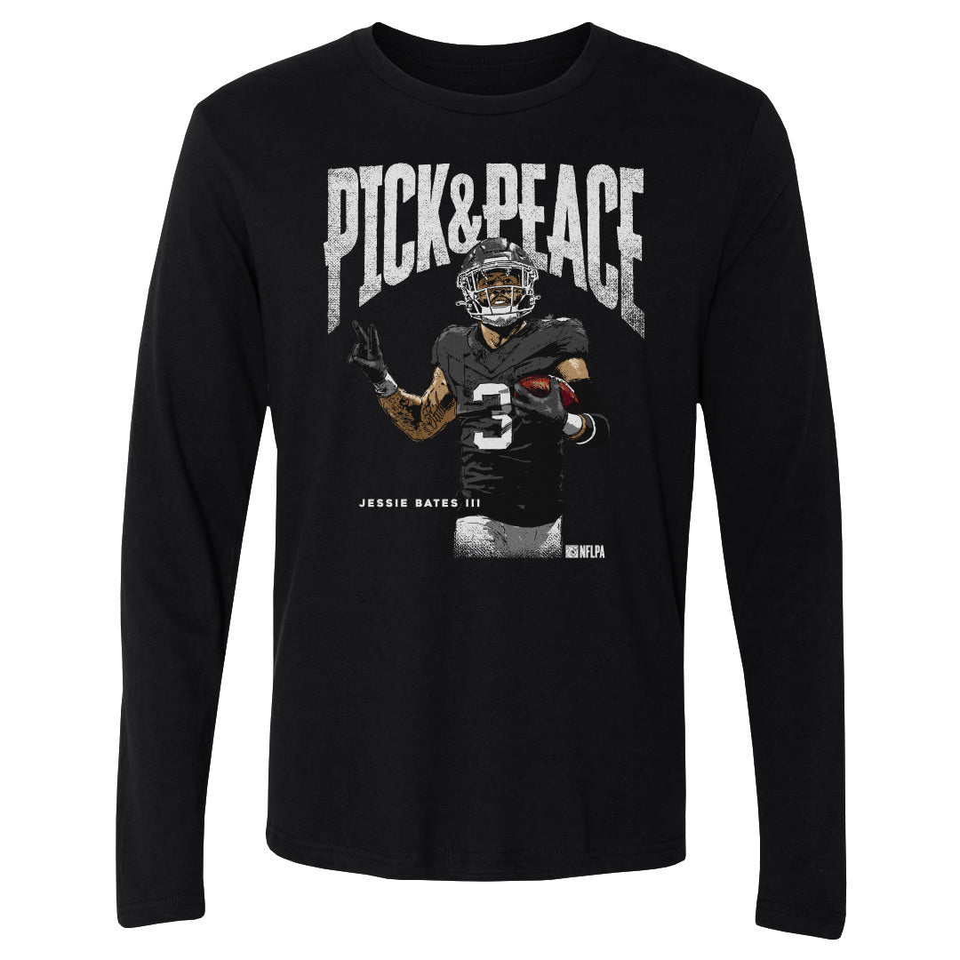 Jessie Bates III Men's Long Sleeve T-Shirt | 500 LEVEL
