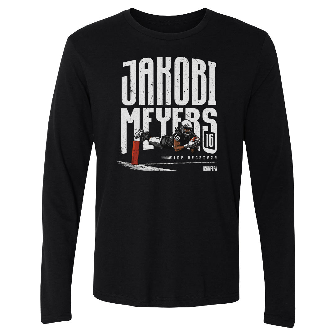 Jakobi Meyers Men&#39;s Long Sleeve T-Shirt | 500 LEVEL