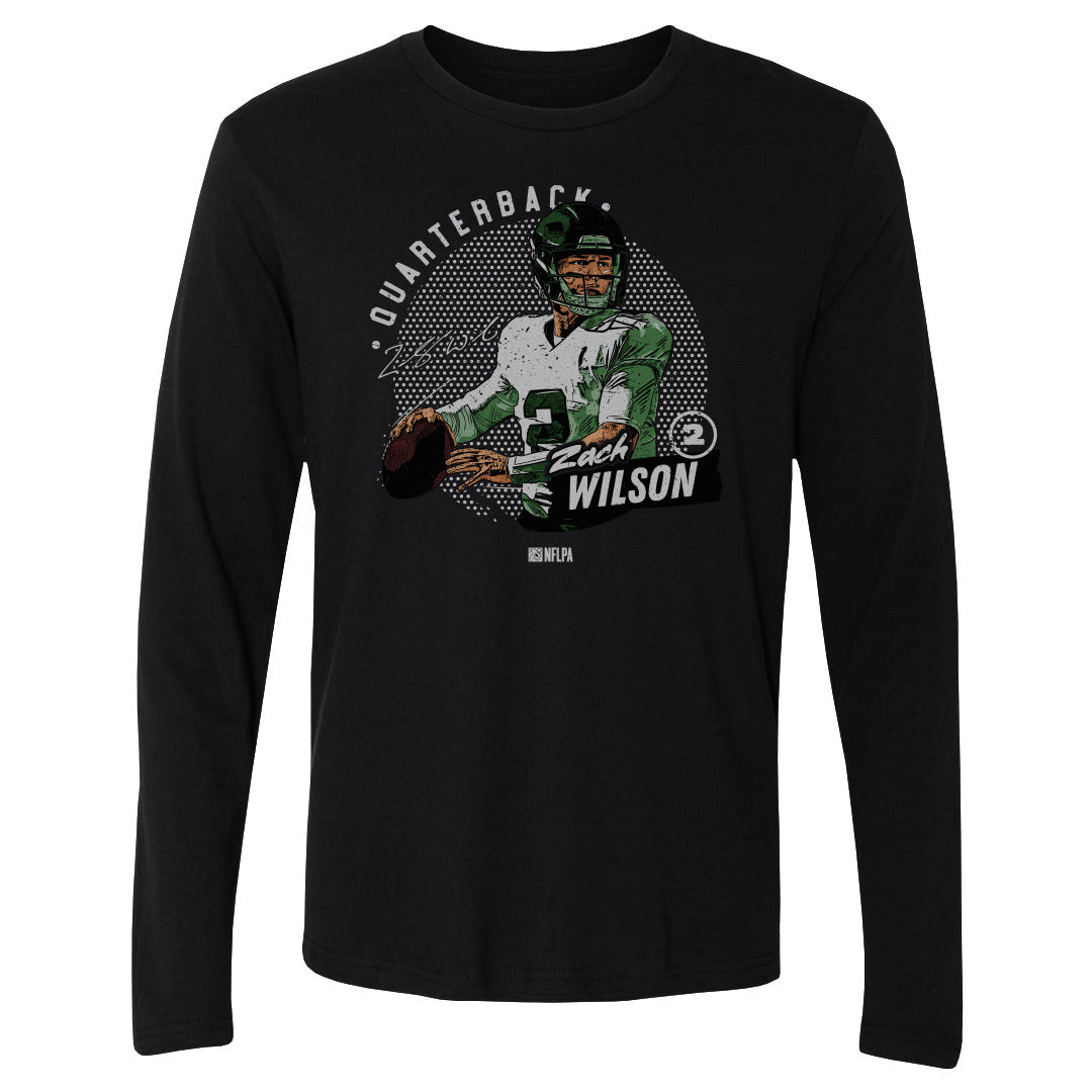 Zach Wilson Men&#39;s Long Sleeve T-Shirt | 500 LEVEL