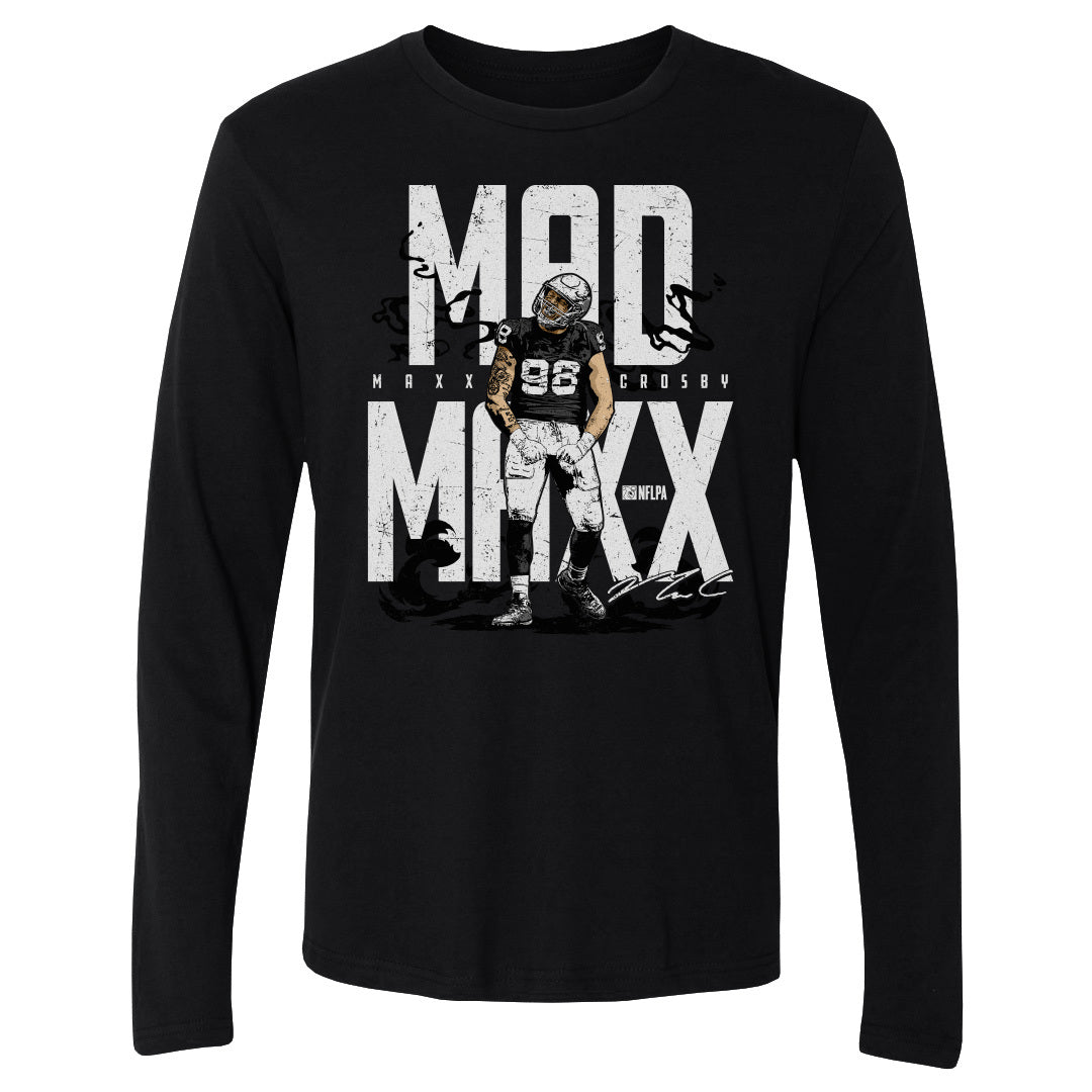 Maxx Crosby Men's Long Sleeve T-Shirt | 500 LEVEL