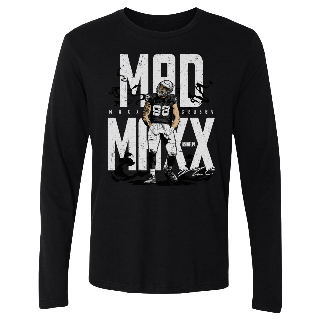 Maxx Crosby Men&#39;s Long Sleeve T-Shirt | 500 LEVEL
