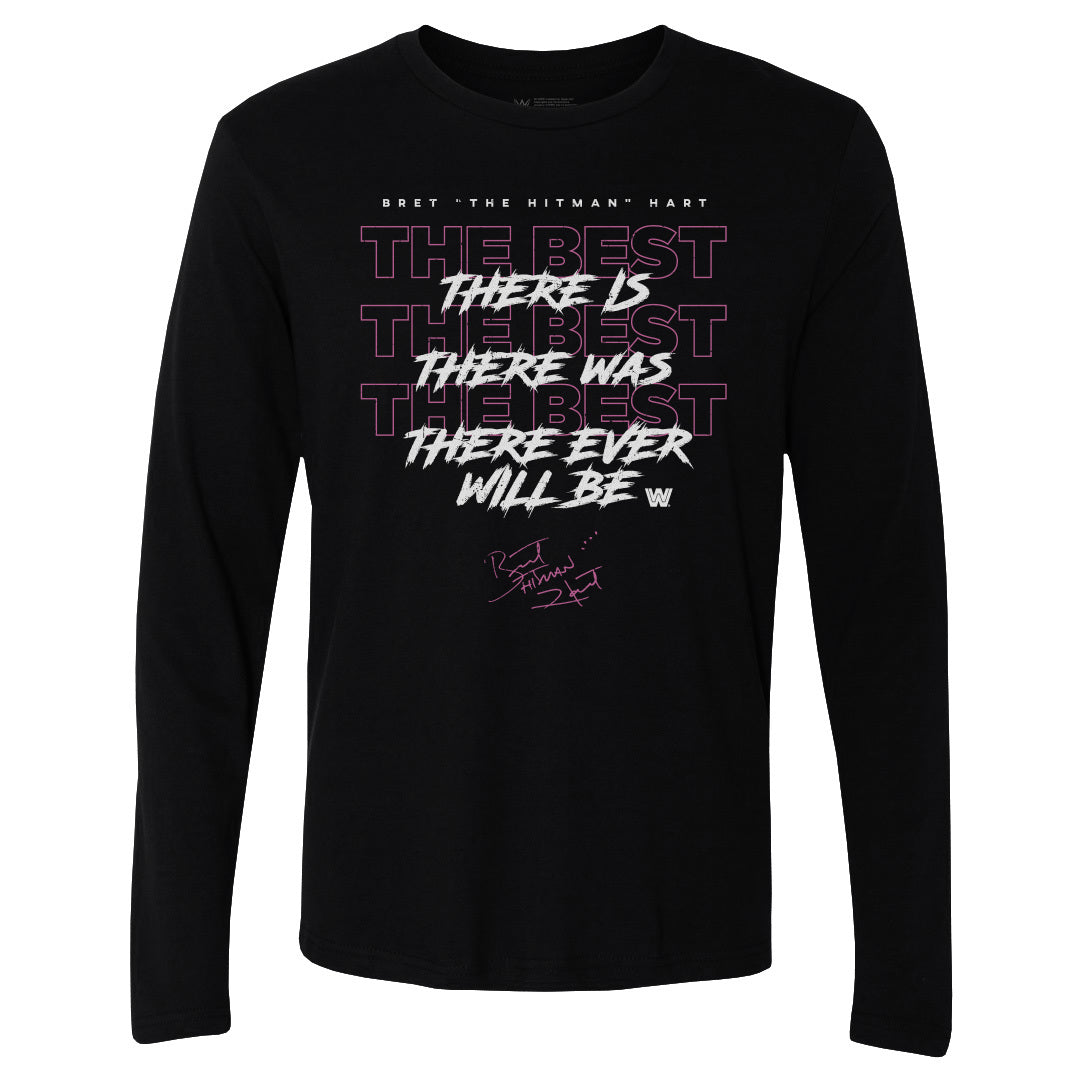 Bret Hart Men's Long Sleeve T-Shirt | 500 LEVEL