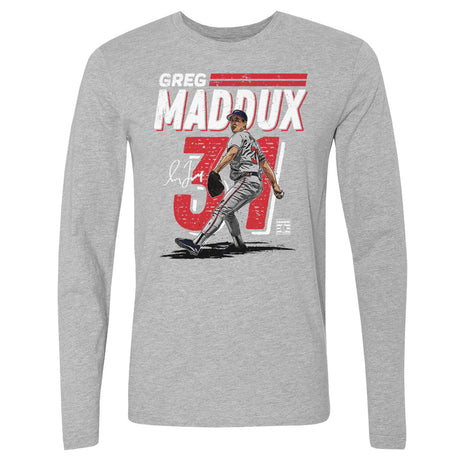 Greg Maddux Men's Long Sleeve T-Shirt | 500 LEVEL