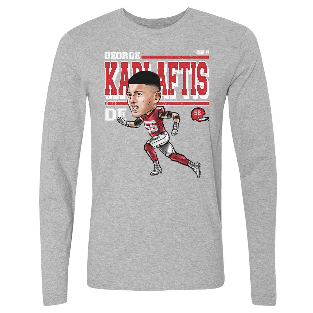George Karlaftis Men's Long Sleeve T-Shirt | 500 LEVEL