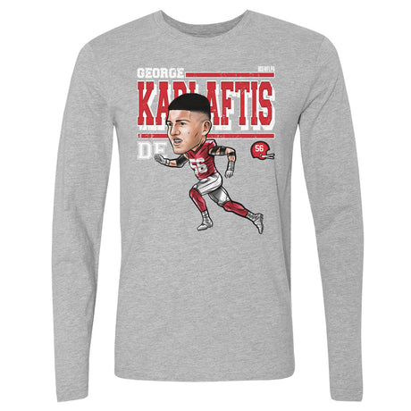 George Karlaftis Men's Long Sleeve T-Shirt | 500 LEVEL