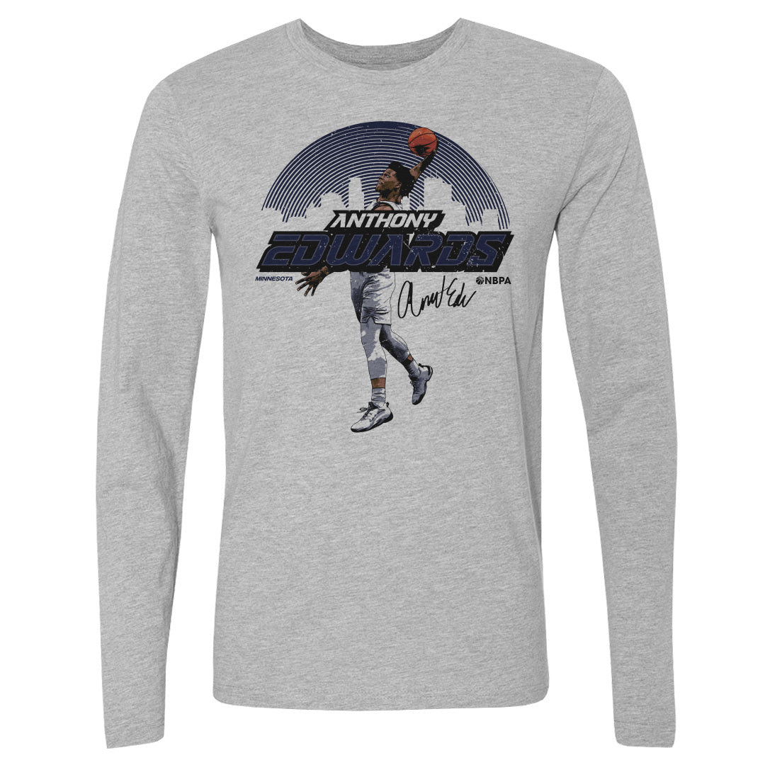 Anthony Edwards Men's Long Sleeve T-Shirt | 500 LEVEL