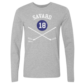 Serge Savard Men's Long Sleeve T-Shirt | 500 LEVEL