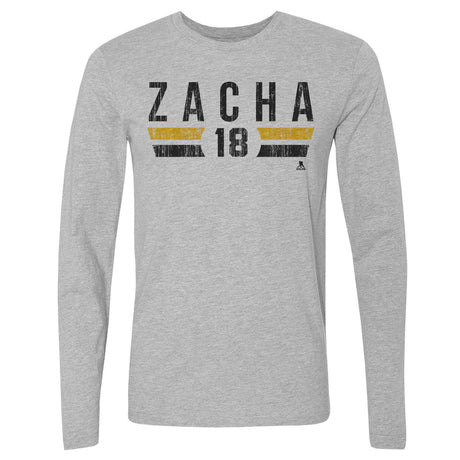 Pavel Zacha Men's Long Sleeve T-Shirt | 500 LEVEL