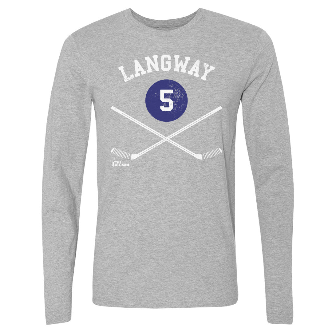 Rod Langway Men&#39;s Long Sleeve T-Shirt | 500 LEVEL