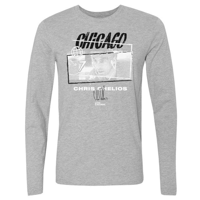 Chris Chelios Men's Long Sleeve T-Shirt | 500 LEVEL