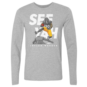 Jaylen Warren Men's Long Sleeve T-Shirt | 500 LEVEL